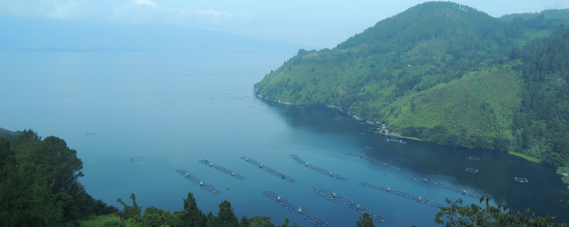 The morning hours of Toba Lake