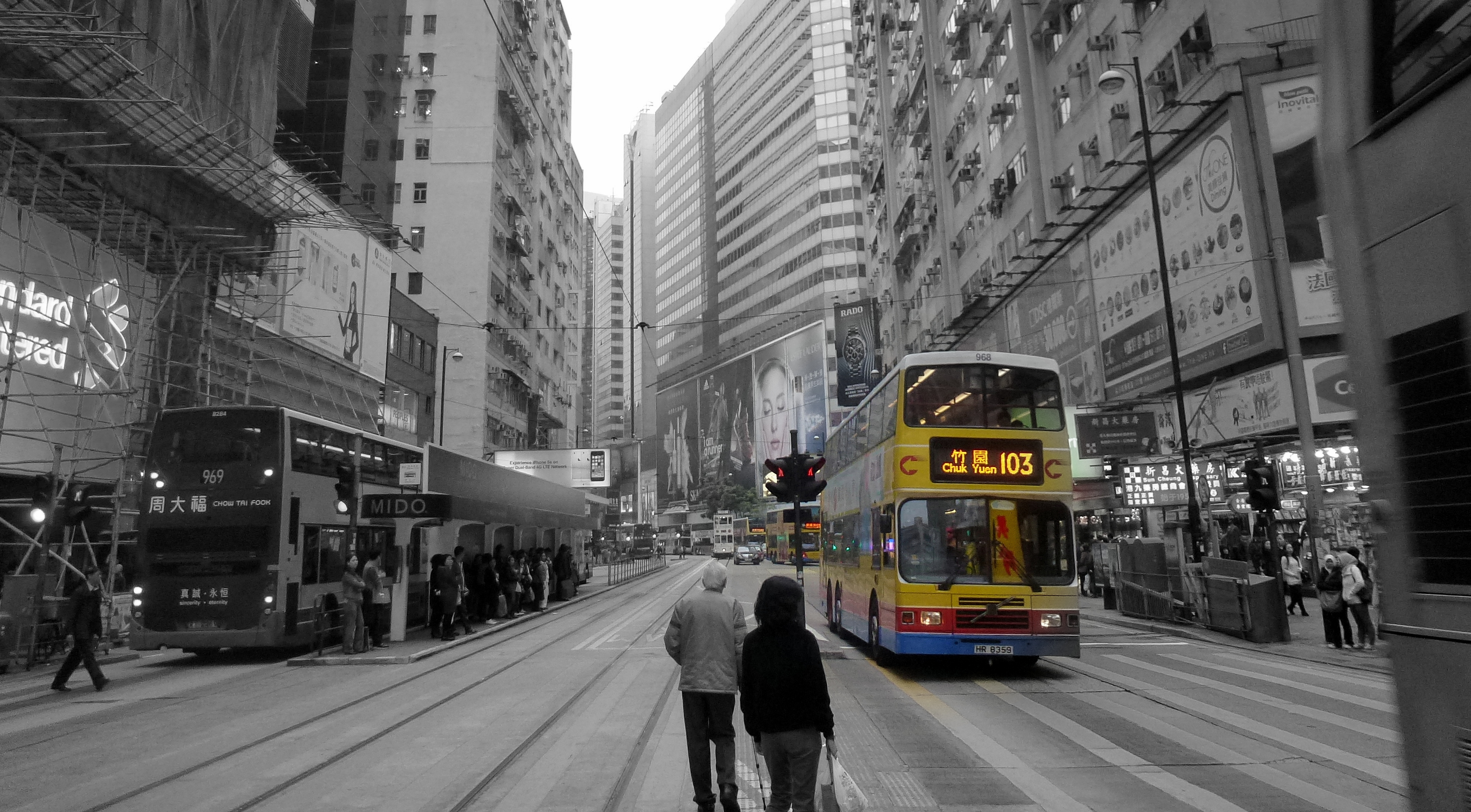 Hong Kong in bw