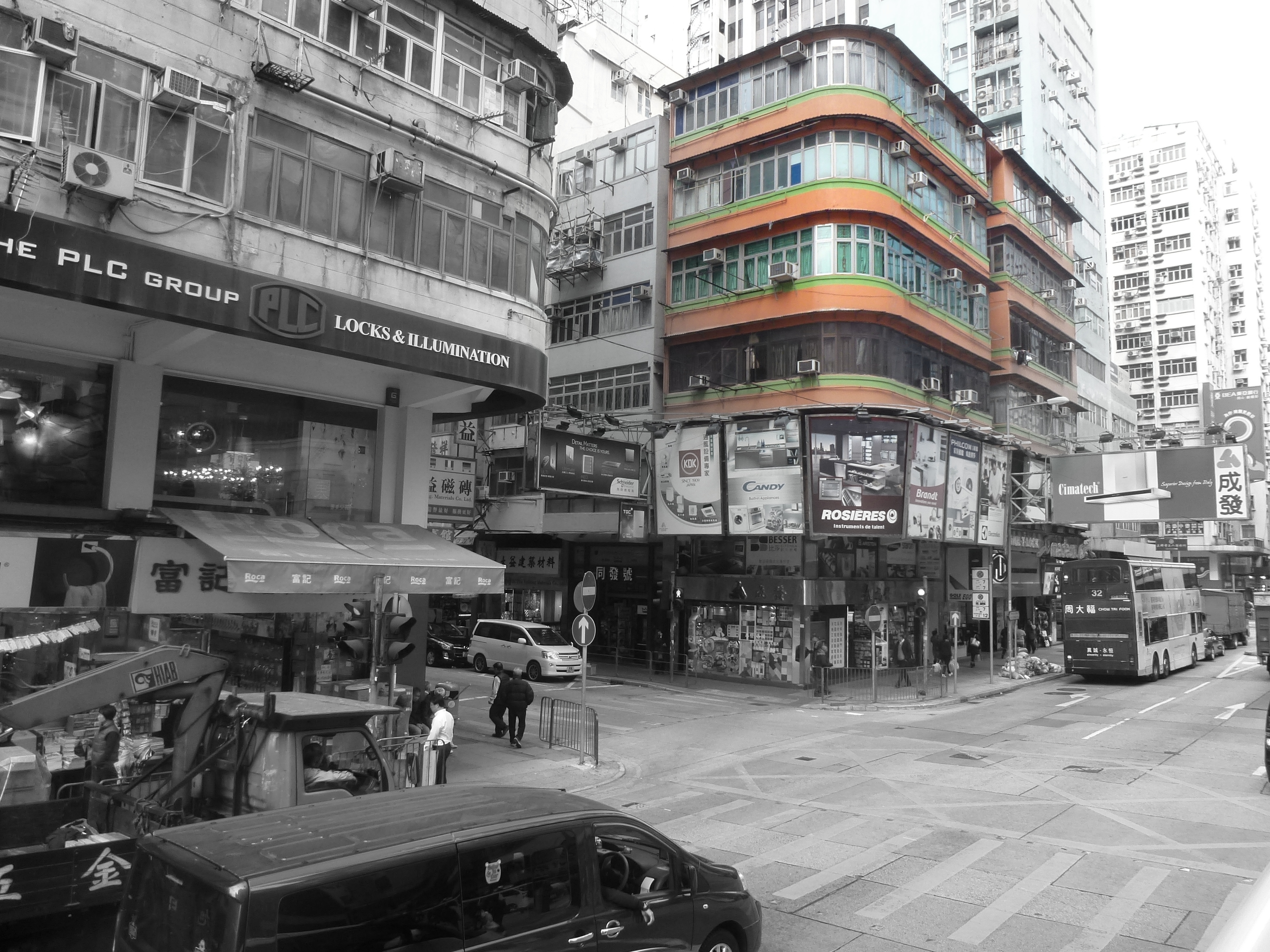 Hong Kong in bw