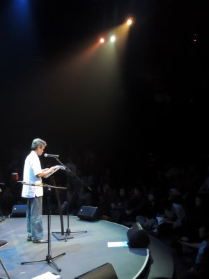 Jendela (Window) by Joko Pinurbo at a poetry reading in 2013 Literature Biennale, Teater Salihara, Jakarta.
