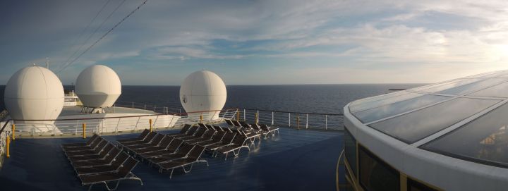 Costa Atlantica cruise upper deck