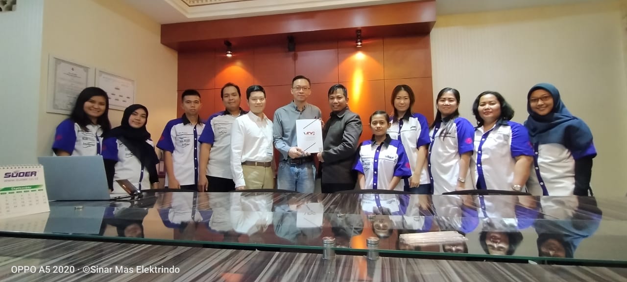 Sertifikat kelulusan audit eksternal ISO 9001:2015 PT Sinar Mas Elektrindo, 9 Oktober 2019