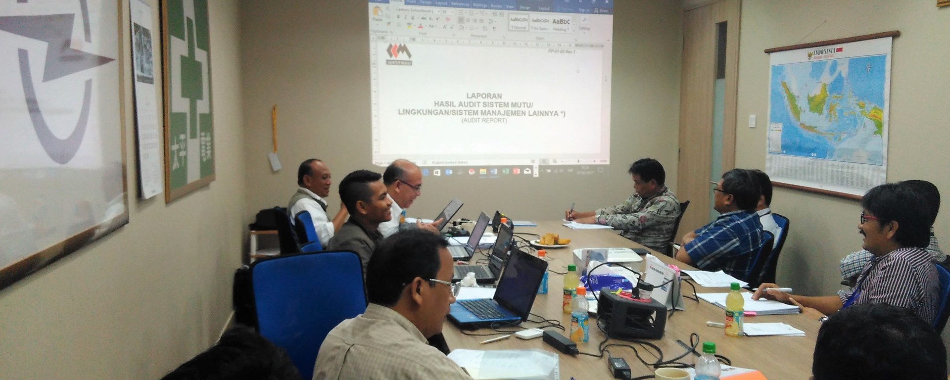 Taihei Dengyo Indonesia ISO external audit, ASPI CCMS, Jakarta, 2017